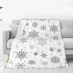 SnowFlake - Winter Flannel Throw Blanket for Cozy Homes