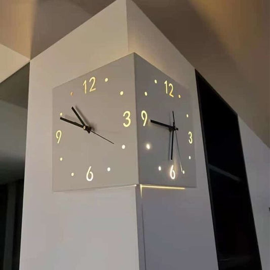 ChronoFlip – Double-Sided Rotating Wall Clock