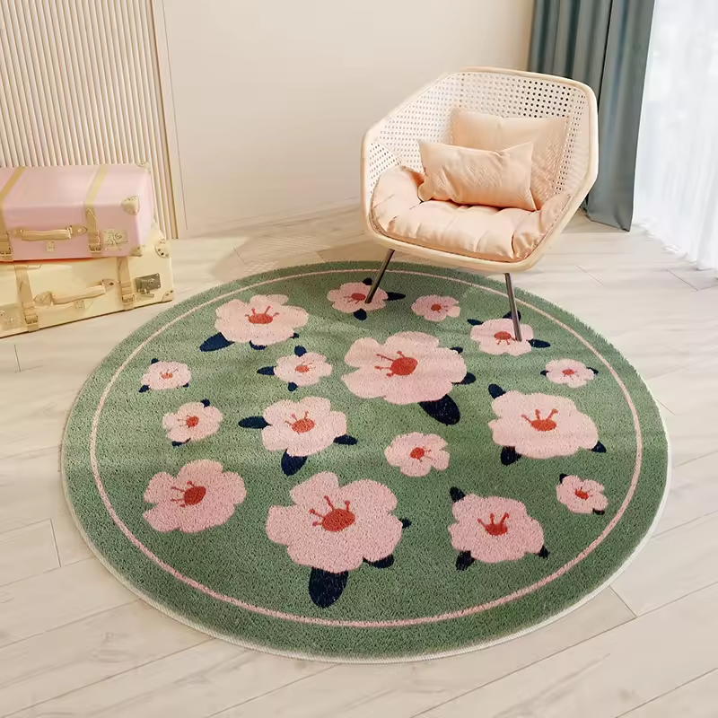 Cartoon Carpet – Fluffy Non-Slip Round Rug