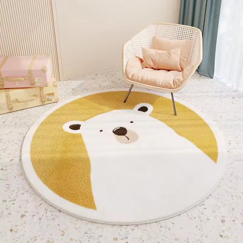 Cartoon Carpet – Fluffy Non-Slip Round Rug