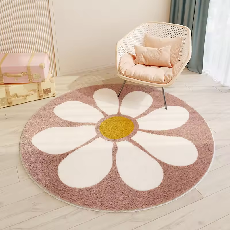 Cartoon Carpet – Fluffy Non-Slip Round Rug