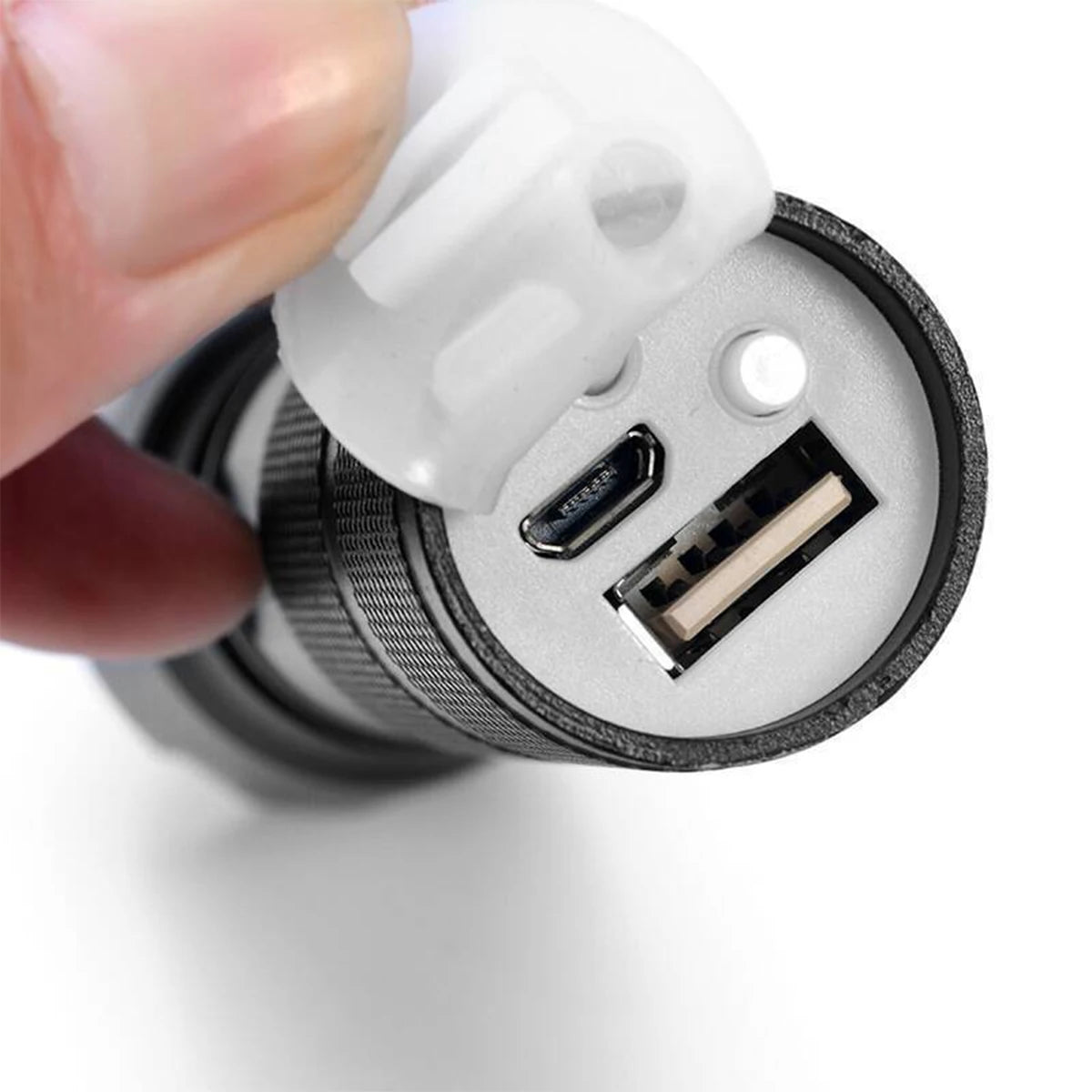 LumiCore – High-Powered Flashlight with Rechargeable Power Bank