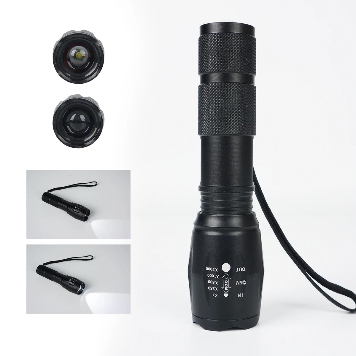 LumiCore – High-Powered Flashlight with Rechargeable Power Bank