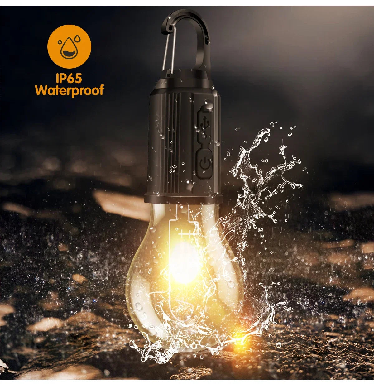GlowCamp – Vintage LED Camping Bulb