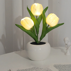 FloraLight - Tulip Shaped LED Lamp with USB Charging