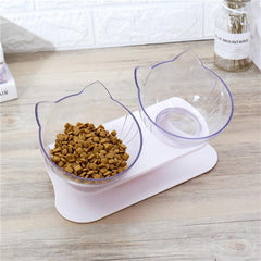 PurrfectFeed – Elevated Dual Cat Bowl