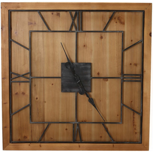 TimberMark - Square Wooden Wall Clock